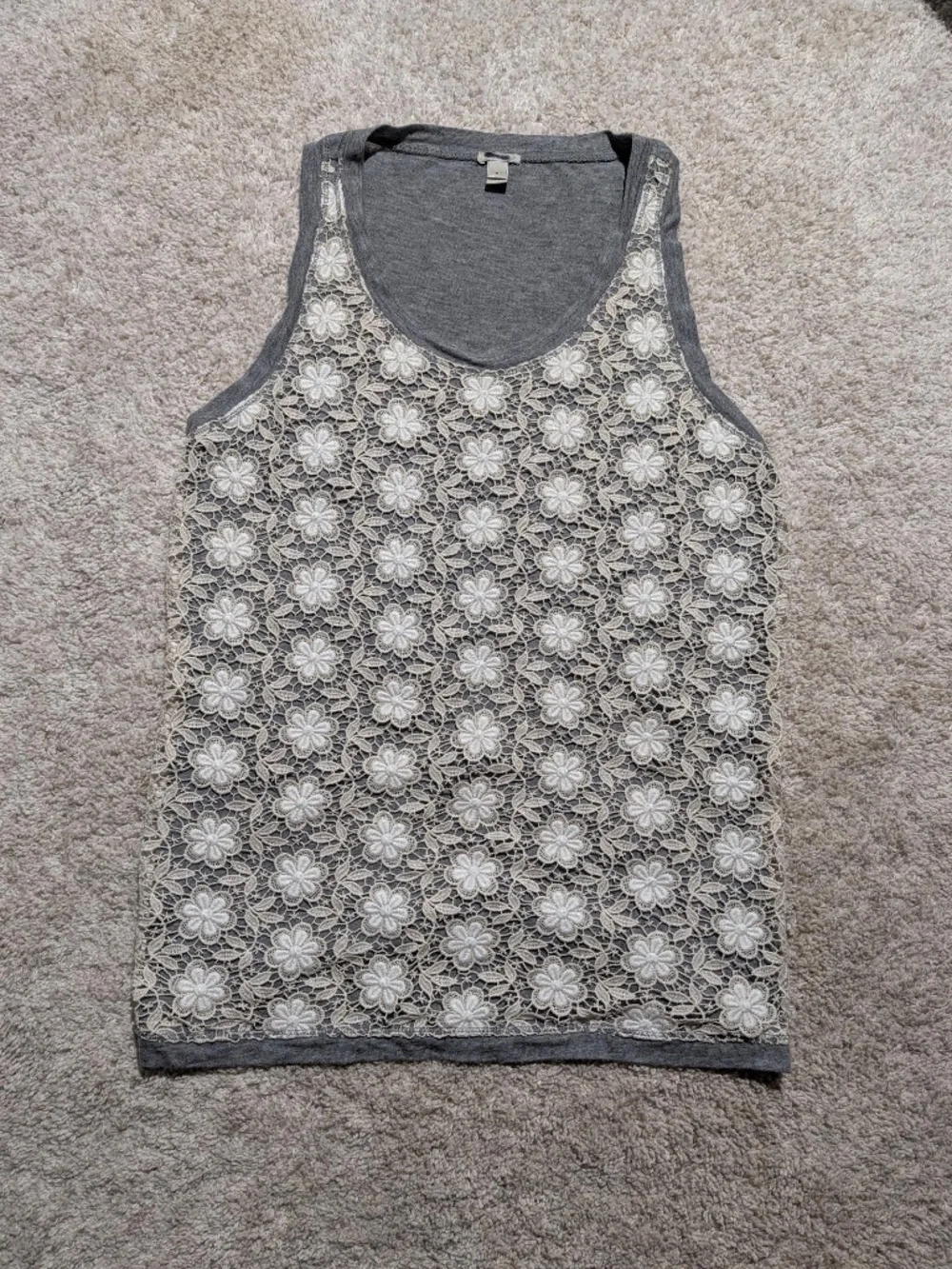 J CREW Crochet Floral Lace Tank Top